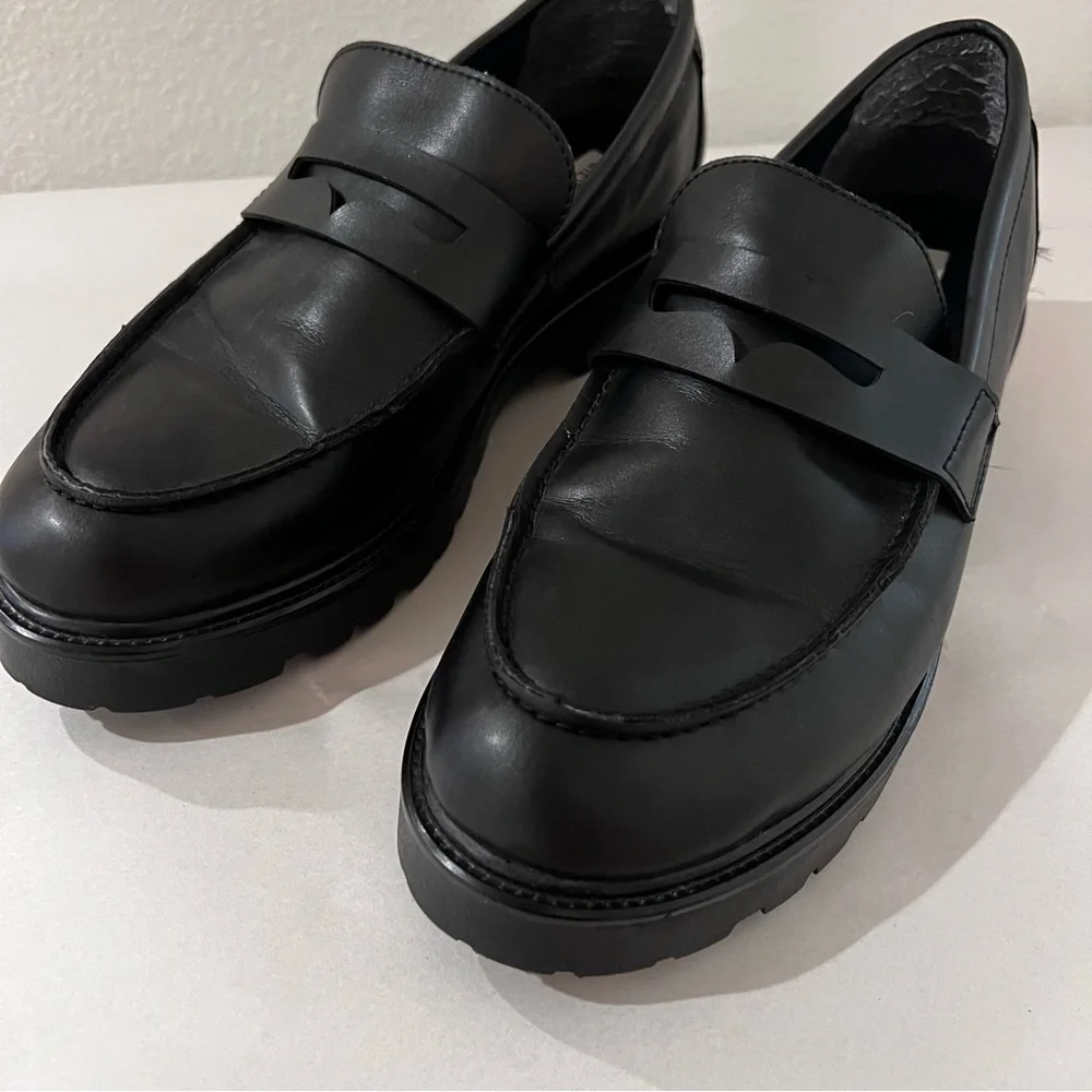 Steve Madden Black Loafers Size 10 - Picture 3 of 12